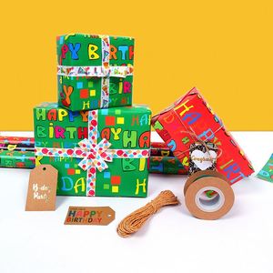 Nouveau papier d'emballage cadeau jetable 50x70cm, revêtement en silicone, matériau vierge, 6 pièces pour enfants - Product Image 5