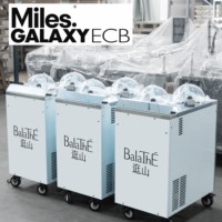 Máquina para Hacer Gelato de Matcha Miles Galaxy EC2-MD, 2 Tanques, Congelador Exhibidor de Helados, Acero Inoxidable, Garantía de 2 Años