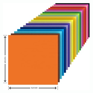 Vente en gros de fournitures scolaires GF Cartes en papier de couleurs assorties Décoration DIY pour enfants Papier <span class=keywords><strong>origami</strong></span> double face fait à la main pour la fabrication de cartes - Product Image 4