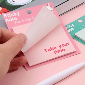 HengXin Creative <b>Sticky</b> <b>Note</b> English Stationery Notepad With Top <b>Sticky</b> School Supplies Colorful - Product Image 1