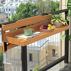 <span class=keywords><strong>Tavolino</strong></span> <span class=keywords><strong>da</strong></span> Parete Combohome <span class=keywords><strong>per</strong></span> Patio, Salvaspazio, <span class=keywords><strong>da</strong></span> Appendere alla Ringhiera del Balcone, in Legno, <span class=keywords><strong>per</strong></span> Portico, Giardino, Patio - Product Image 2