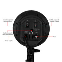 Support de Quatre Ampoules E27 en ABS pour Socle de Lampe de Photographie, Idéal pour la Photographie de Produits et Vidéo