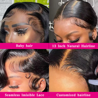 Perruques Courtes Bob Cheveux Humains Vierges Péruviens Bruts en Gros, Perruques Lace Frontal HD pour Fournisseurs