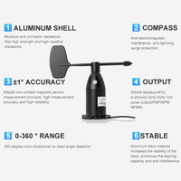 Sensor de Viento Industrial ES-W300, Sensor de Dirección del Viento, Salida de Señal, Accesorio para Anemómetro