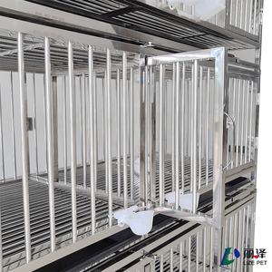 <span class=keywords><strong>Cage</strong></span> à pigeons LZ en acier inoxydable à 4 étages et 8 portes, cages à pigeons pliables <span class=keywords><strong>avec</strong></span> mangeoires et abreuvoirs automatiques, déplaçable - Product Image 6