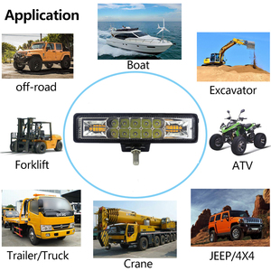 Sing Row Thanh Đèn Led Làm Việc Hai Màu 6 Inch 48W Cho Ô Tô Đèn Làm Việc Đèn Flash Gắn Đèn Pha LED Cho Xe Tải ATV - Product Image 6