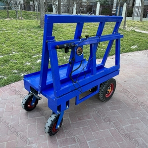 Chariot de transport électrique pliable pour chantier de construction à quatre roues - Product Image 2