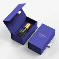 Boîte cadeau magnétique en carton rigide de luxe avec logo imprimé personnalisé, emballage de parfum en papier avec insert