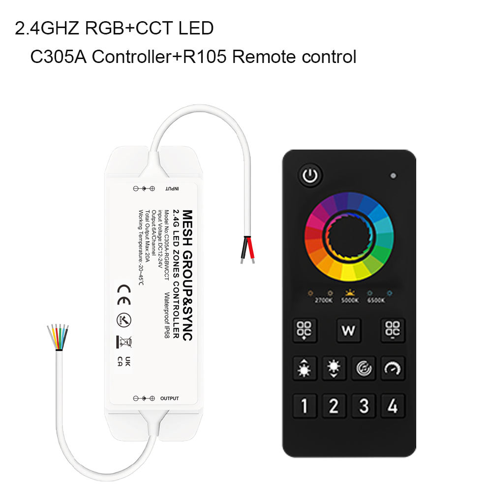 RGBWC IP68 Controller With Remote