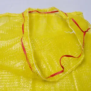 Riutilizzabile 25Kg 50Kg frutta verdura PP coulisse patata cipolla Raschel Mesh Packaging Net Bag