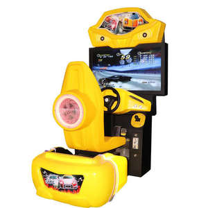 Simulateur de course d'arcade 42 pouces pour deux joueurs, jeu de conduite type Outrun, machine de jeu de conduite avec mouvements, jeu de course à monnayeur - Product Image 6