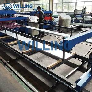 FORWARD 도매 가격 지붕 유약 타일 만들기 기계 사용 강철 스텝 타일 롤 성형 기계 타일 만들기 기계 - Product Image 5