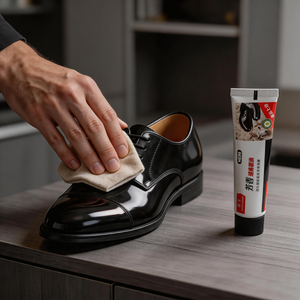 UV Offset Printing Black Bull <strong>Shoe</strong> <strong>Polish</strong> Tube <strong>Clear</strong> Pattern Colorfast Not Easy to Fade - Product Image 5