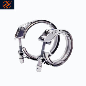Vband 클램프 맞대기 조인트 스테인레스 스틸 밴드 클램프 슬리브 자동차 커플 터보 배기 하향 파이프 클램프 - Product Image 3