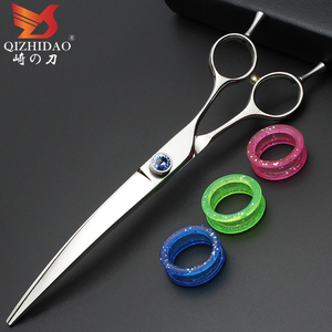 Nhật Bản Thép Không Gỉ Dog Grooming Kéo Phẳng Cắt Mỏng Shears Trên Và Dưới Kéo Uốn Vật Nuôi Kéo - Product Image 3