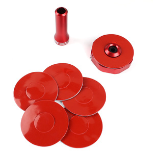Adaptador de tapa de válvula de neumático sólido 99314 para reemplazo y reparación, color rojo - Product Image 4