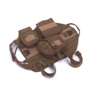 Nibao — harnais tactique fixé en nylon 1000D, accessoire pour chiens, entraînement de chiots, Molle, gilet pour animaux de compagnie, avec pochettes détachables - Product Image 4