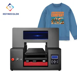 Топ продаж, настольный принтер для печати на футболках Refinecolor DTG A3