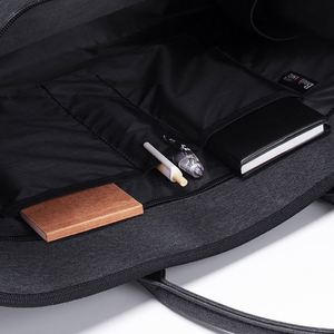 Sac pour ordinateur portable multifonctionnel noir fabriqué en Chine, 15,6 pouces, étanche, sacoche pour hommes, usage professionnel, sacs de conférence - Product Image 2