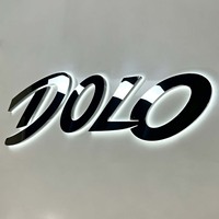 Letras de Canal Iluminadas LED Acrílicas 3D Personalizadas, Letrero Frontal Retroiluminado Impermeable para Negocios, Publicidad y Decoración en Interiores