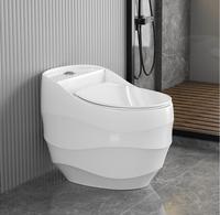 Vente en gros d'articles sanitaires de style moderne directement de l'usine Toilette de salle de bain en forme d'oeuf de couleur une pièce Ensemble de toilette de salle de bain