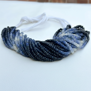 ลูกปัดพลอยแซฟไฟร์เหลี่ยมเพชรพลอยเงาธรรมชาติขนาด3มม. ทำด้วยมือไม่เหมือนใครจากผู้ผลิตขายส่ง - Product Image 1