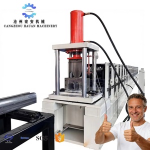 Máquina Formadora de Acero Totalmente Automática HAUAN con Motor y Caja de Cambios para Riel de Puerta Industrial - Hebei 380V, 3 Años de Garantía - Product Image 1