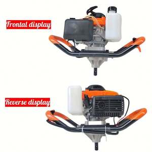 Máquina perforadora de tierra de grado industrial de 4 tiempos con componentes metálicos de alta resistencia en oferta - Product Image 4