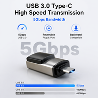 Adaptador Ethernet Gigabit RJ45 de 1000Mbps, Cable de Red USB-C 3.0 para Laptop/PC/Stream Deck, Aleación de Aluminio, Protección Contra Cortocircuitos