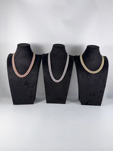 Cadena Cubana Miami, Estilo Hip Hop, Gruesa, en Oro, Plata y Oro Rosa, 20/22/24MM - Product Image 1