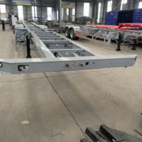 Semi-remorque porte-conteneurs squelette à trois essieux 20ft 40ft avec verrous à torsion pour le transport portuaire et en Afrique