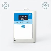 Enregistreur de température et d'humidité en plastique à usage unique, logistique alimentaire, protocole 4G MQTT, capteur de lumière, alerte en temps réel, suivi LBS, IP66