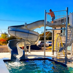 Gewerbliche Wasserpark ausrüstung im Freien Fiberglas-Schwimmbad rutsche für Haus, Hotel, Hinterhof, Schule - Product Image 4