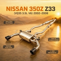 Système d'échappement Catback Valvetronic en acier inoxydable SS304 pour Nissan 350Z Z33 2002-2008 – Amélioration des tuyaux d'échappement