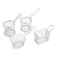 Panier à friture français en acier inoxydable frites et pommes de terre servant la présentation des aliments filet pour outil de cuisson