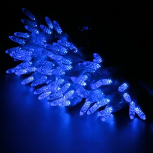 Blauwe Waterdichte Outdoor M5 Mini Lichtslingers Voor Kerst