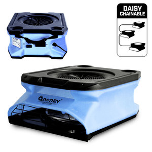 Diffuseur à profil bas avec 1000 CFM 2 vitesses GFCI Daisy Chain Appliquer pour la restauration industrielle, le séchage des tapis et les dommages causés par l'eau - Product Image 5