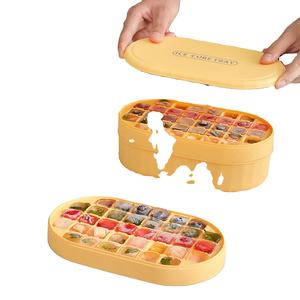 2 Pack Ice Trays for Freezer, 72 Pcs Ice <b>Cube</b> Tray with Lid and Bin, Food-grade Ice <b>Cube</b> Mold,Ice <b>Cube</b> Maker for Chilling Drinks - Product Image 1