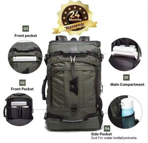 Mochila de Viaje con Muestra Gratis, Mochila Convertible Resistente, Bolsa de Lona Convertible, Apta para Laptop de 15.6 Pulgadas, para Hombres y Mujeres - Product Image 3