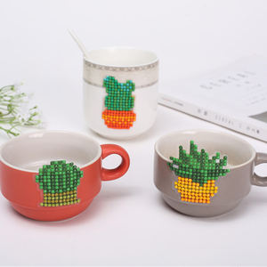 Autocollants de peinture diamant DIY de haute qualité pour enfants, plantes vertes, cactus, kit d'artisanat de peinture diamant pour enfants, autocollant de peinture 5D - Product Image 3