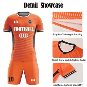 Conjunto de Camisas de Futebol Sublimadas por Atacado, Conjunto Respirável de Futebol, Roupas de Futebol de Secagem Rápida - Product Image 4