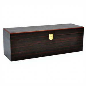 Scatola di Lusso in Legno per Conservazione Vino con Chiusura per 1 Bottiglia, Colore Personalizzabile, Ecologica e Riciclabile <span class=keywords><strong>PAVIA</strong></span> PWB02A - Product Image 2