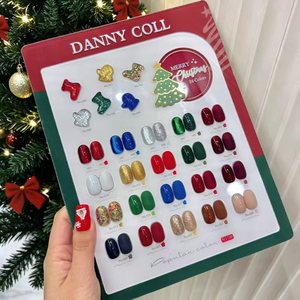 ชุดทำเล็บเจลคริสต์มาส DANNY COLL 24 สี ชุดเจลทาเล็บสีแดงเขียววิบวับสำหรับทำเล็บมือแบบมืออาชีพ ขายส่ง - Product Image 4