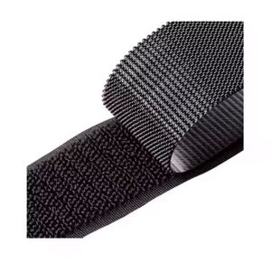 YUSEN Sew on Hook and Loop <b>Strips</b> Easy to Sew Excellent Grip Non-Adhesive Back Nylon <b>Fabric</b> Fastener <b>Strips</b> Factory, Black - Product Image 4