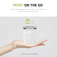 Printer Inkjet Nirkabel Portabel Mini MBrush untuk Logo, Tato, dan Pencetakan Multiguna