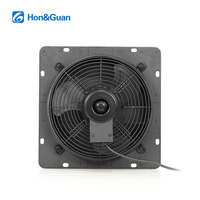 Ventilateur d'extraction mural de haute qualité de 10 pouces avec volet métallique et roulement à billes pour serre et usage industriel, alimentation CA