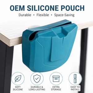 Bolsa de Almacenamiento Colgante Multifuncional de Silicona para Puerta de Coche y Borde de Escritorio, Organizador Portátil para Basura y Porta Pañuelos - Product Image 1