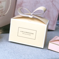 Customized Textured Matt Fancy Art Paper Foldable Candle Gift Box With Inserts Candle Packaging Boxes for Flower Gift P