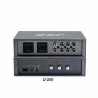 Amplificador DSP para Auto, Procesador de Audio BT, Específico para Vehículo, Plug and Play, Sin Modificaciones de Cableado, Amplificador de 4 Entradas y 6 Salidas