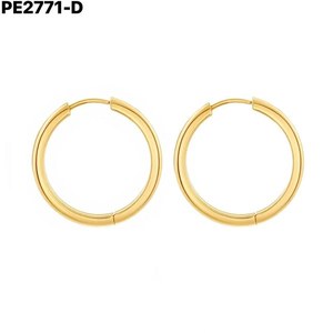 Pendientes de aro Amy Amy de acero inoxidable chapados en plata de 3x20mm para mujer, regalo de joyería de estilo clásico - Product Image 2